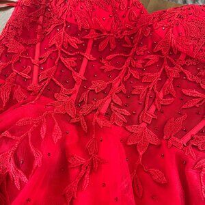 Red Stacees Prom/ Ball dress